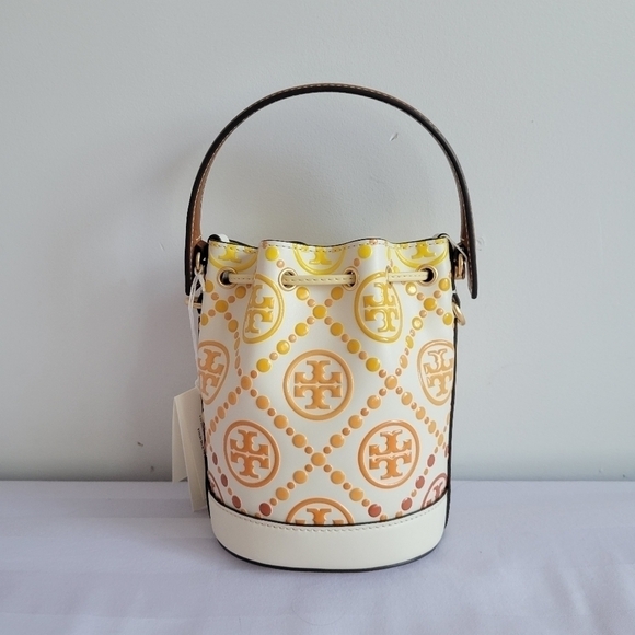 Tory Burch T Monogram Degrade Mini Bucket Bag - Picture 6 of 16
